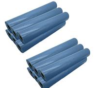 DSTOCK60 - CARTON DE 12 DRAPS EXAMEN BLEU PLASTIFIÉ IMPERMÉABLE - 150 FORMATS - 50 X 38 -Protection pour Matelas à langer, table a langer Qualité Médicale Absorbant CARTON DE 12 ROULEAUX
