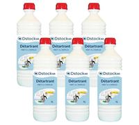DSTOCK60 - Détartrant liquide - 1L - Élimine le calcaire et le tartre - Compatible cafetières électroniques, fers à repasser et nettoyeurs vapeurs - 6 bouteilles