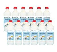 DSTOCK60 - Détartrant liquide - 1L - Élimine le calcaire et le tartre - Compatible cafetières électroniques, fers à repasser et nettoyeurs vapeurs - 12 bouteilles