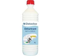 DSTOCK60 - Détartrant liquide - 1L - Élimine le calcaire et le tartre - Compatible cafetières électroniques, fers à repasser et nettoyeurs vapeurs - 1 bouteille