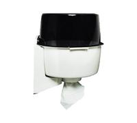 DSTOCK60 - Distributeur pour essuie-Mains dévidage Central des Rouleaux Type Industrie- Mural Plastique fumé - Compatible avec Les Rouleaux à dévidage Central de Grands diamètres (LH09A)