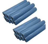 (DSTOCK60) - Draps d'Examen - Lot de 12 rouleaux - Bleus Plastifiés - Résistants - Absorption Optimale - 50 x 115 - prédécoupe tous les 115cm