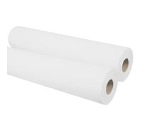 DSTOCK60 - Draps d'examen - Lot de 2 - Blanc Lisse - 80 x 35 cm - 135 formats - Pure Ouate - Fabriqué en France