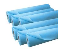 DSTOCK60 - DRAPS EXAMENS BLEUS PLASTIFIÉS - 70 X 190CM - LOT DE 6 ROULEAUX