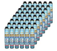 Dstock60 - Ensemble de 48 mousses expansives 750 Ml - Mousse polyuréthane professionnelle - Isole, colle et rebouche - Mousse pistolable - Extérieur et intérieur -