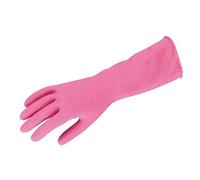 DSTOCK60 Gants Ménage Caoutchouc Etanches Longs pour Nettoyage Vaisselle Linge ROSE Taille L