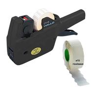 DSTOCK60 Hallo - One Touch Labeler 1Y-S - Etiqueteuse Manuelle - Pince à étiqueter 1 Ligne de 6 caractères