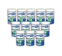 DSTOCK60 - LOT DE 12 BOBINES ESSUIE-TOUT MULTI USAGE MAXI COMPACT - GAUFRE DEVIDAGE CENTRAL - 3 PLIS PURE OUATE- QUALITE PREMIUM