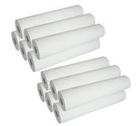 DSTOCK60 - Lot de 12 rouleaux de draps d'examen gaufrés - laize 50 cm - prédécoupés - pure ouate - Fabriqué en France