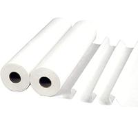Dstock60 - Lot de 2 rouleaux de draps d'examen -150 formats- 50 x 38 - 2 x 18 gr - Pure Ouate - Fabr ication Française - Cabinets médicaux - Soins