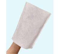 DSTOCK60 - LOT DE 200 GANTS DE TOILETTE JETABLES À USAGE UNIQUE - MOLLETONNÉS NON TISSÉS - 80 GR - SOUDÉS -