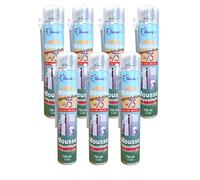 DSTOCK60 - LOT DE 7 MOUSSES EXPANSIVES MANUELLES 750ML - MOUSSE POLYURETHANE PROFESSIONNELLE - ISOLE, COLLE, REBOUCHE - EXTERIEUR ET INTERIEUR