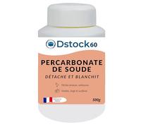 DSTOCK60 - Percarbonate de soude - 500g - Détachant et blanchissant - Préserve la blancheur des tissus - x1