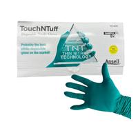 DSTOCK60 - SET GANTS JETABLES NITRILE TOUCH N TUFF 1 paire de chaque taille XL, L, M et S EXPÉDIÉ DE FRANCE