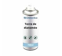 DSTOCK60 - Terre de diatomée aérosol 750 ML - Destinés aux poulaillers, clapiers et litières - Élimine Les Insectes et acariens rampants