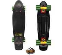DStreet Polyprop Mini Retro Enfant Skateboard Cruiser 23" Rasta