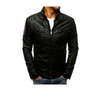 Dstreet Veste en cuir pour homme Paldon noir XL