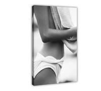 DSTRJ Poster sur toile « Woman After Bath » - Décoration murale pour salon, chambre à coucher - 60 x 90 cm