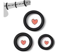 Dstymkler 3 Anneaux élastiques, Fun Silicone Delay Ring, Ensemble d'anneaux Heureux (Diameter d'Inner: 30mm / 1.18 ", 35mm / 1.38", 40mm / 1.57 ")