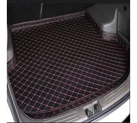 DSWERMG Voiture Cuir Tapis Coffre pour CRV 2002-2006, Cargaison Bac Arrière Coffre Protection Imperméable Coussin, Accessoire Voiture,Black-Red