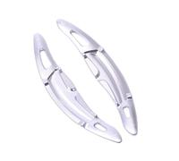 DSWILNV Accessoires de Voiture Compatible avec pour Macan 2014-2019 pour Cayenne 2015-2019 Palettes Changement Vitesse Extension Palette Changement Vitesse Volant Voiture(Silver)