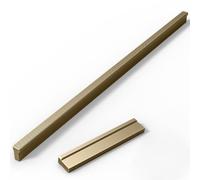 DSWZLQDXB 2 pièces Poignet placards cuivrée Poignée garde-robe Alliage d'aluminium Boutons portes Cuisine T à bords carré et motif en treillis Cabinet tirette pour Tiroir Tirer (1000mm)
