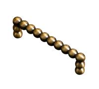 DSWZLQDXB Poignées de Placard Cuivre pur Poignet de Profilés en Laiton Boutons garde-robe D'armoire Porte Style rétro Tirettes Tiroir Bronze antique (Hole spacing 224mm)