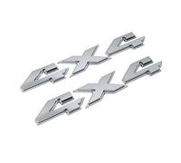 DSYCAR 1 Pcs 3D 4X4 Quatre-Roues Lecteur Autocollant De Voiture Logo Emblème Badge Autocollant Stickers Car Styling (Argent)