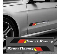 DSYCAR 1Pair Sports Racing Autocollants et Décalcomanies pour Camion Auto Voiture Autocollants De Porte du Corps pour Benz Mercedes General Modèles (Noir)