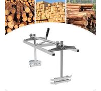 DSYOGX 36 pouces Chainsaw Mill Scierie mobile portable avec 1 paire de gants et sac à outils Moulin pour tronçonneuses avec un rail de 14" à 36", argent