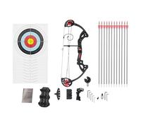 DSYOGX Arc composé et flèches, poids de traction réglable de 16 à 29 lbs - Kit d'arc composé d'arc composé d'arc composé avec une visière à une broche avec libellule et un repose-flèche, pour