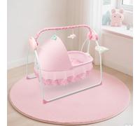 DSYOGX - Balançoire électrique pour bébé de 0 à 18 mois - Balançoire pour bébé et transat avec 5 réglages de vitesse et 12 musiques intégrées