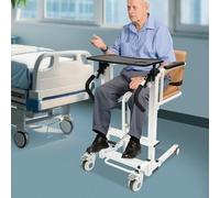DSYOGX Fauteuil roulant hydraulique pivotant, capacité de charge de 100 kg, avec table et 4 roues avec freins, aide au transfert pour la maison, les hôpitaux, les maisons de soins