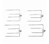 DSYOGX Lot de 4 pinces à viande pour barbecue, fourchette à broche, pince à viande, barbecue à cochon de lait, fourchette de barbecue, rôtisserie, tournebroche pour barres d'un diamètre de 8 à 11 mm