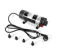 DSYOGX Pompe de surpression à eau 220 V - Pompe booster - 11 bar - 5,5 l/min - Protection automatique de la pression - Auto-amorçante - Noir - Acier inoxydable - Classique