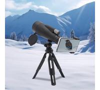 DSYOGX Télescope monoculaire BAK4 HD 12-36 x 60 mm - Anti-buée - Anti-chocs - Télézoom monoculaire pour débutants en astronomie - Sac à dos télescopique portable