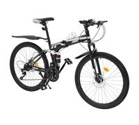 DSYOGX VTT pliable de 26 pouces pour homme, femme, adulte, avec options de changement de vitesse à 21 vitesses et hauteur réglable de la selle - VTT pour trajets quotidiens, fitness, compétitions