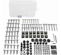 DSYSRX Kit de boulons de Moto, vis, kit Complet de boulons de carénage, rondelles, Clips de Fixation, écrous en Acier pour Honda VFR800 1998 1999 2000 2001 177 pièces