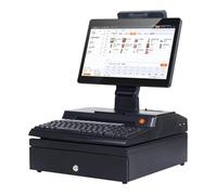 DSYYNAY 14,1 pouces Touch Screen, Cash Register, Keyboard, Built-in 58mm Printer, Full Pack, POS Computer, Factory POS, Cash Register For Trade and Enterprise (Nero)