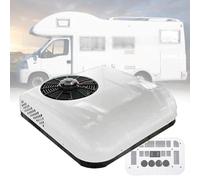 DSYYNAY Climatiseur de toit pour camping-car, 12 V/24 V DC, unité de climatisation pour camion, van, camping-car, bus, ambulance, balayeuse de voiture, tourisme - Fonction de refroidissement(Blanc,24V