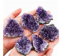 DSZUJTYROP 1pc Ametista Amethyst Geode Quartz Cluster Crystal Minerals Gemstones Crystals Ornaments (Size : 40-60g)