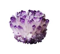 DSZUJTYROP Amethyst Cluster Quartz Crystals Geode Stone for Witchcraft,Home Decor,Viewing and Decorating,300-400g