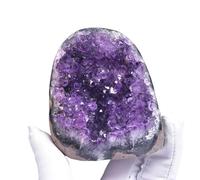 DSZUJTYROP Amethyst Crystal Cluster Raw Geode Quartz for Home Decoration Gemstone Figurine,500-600g