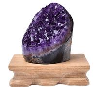 DSZUJTYROP Amethyst Crystal Geode for Wealth & Luck,Raw Purple Cluster Gemstones, Irregular Rough Stone Quartz for Home Decor,About 1000g