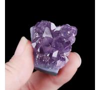 DSZUJTYROP Beautiful Amethyst Cluster geode Purple Quartz Crystal Home Decoration Crafts (Size : 380-400g)