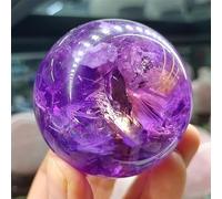 DSZUJTYROP Boule de cristal violette uruguayenne gagner de l'argent maison bureau désagnétisation bijoux décoratifs ornements (taille : 36-40 mm)