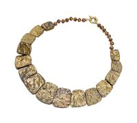 DSZUJTYROP Collier gradué Druzy en cristal de Quartz couleur or 19 pouces, bijoux