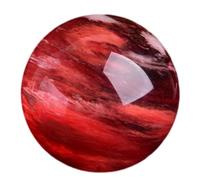 DSZUJTYROP Crystal Ball, 1 Set Decorative with Gift Box and Stand for Photography Office Decoration, Red,19cm