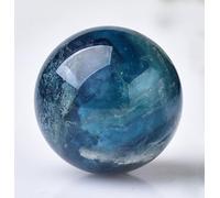 DSZUJTYROP Crystal Ball and Stones,Colorful Fluorite Quartz Gemstone Sphere, Divination for Home Decoration Christmas Day Gifts,60mm
