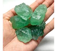 DSZUJTYROP Green Fluorite Stone Quartz Crystal Rough Stones Home Decoration Or Ffish Tank Decor (Size : 80-90g (1pack))